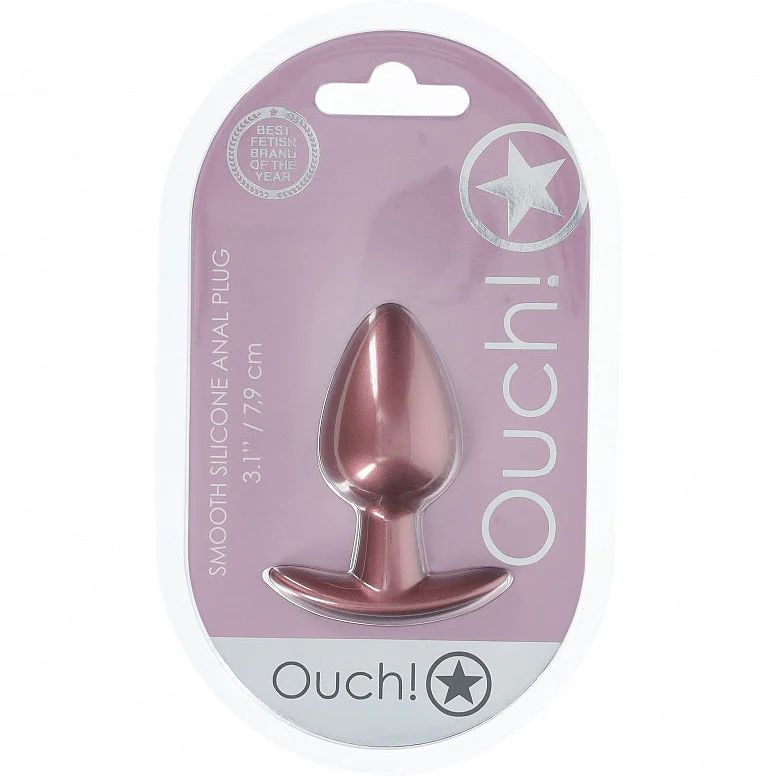 Ouch Anal Plug 3.1" Rose Gold