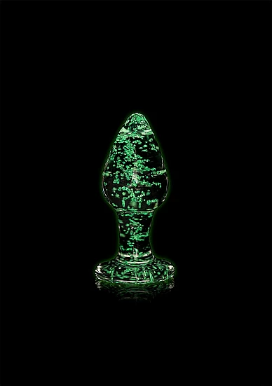 Ouch Glow in Dark Glass Butt Plug Medium - Image 2