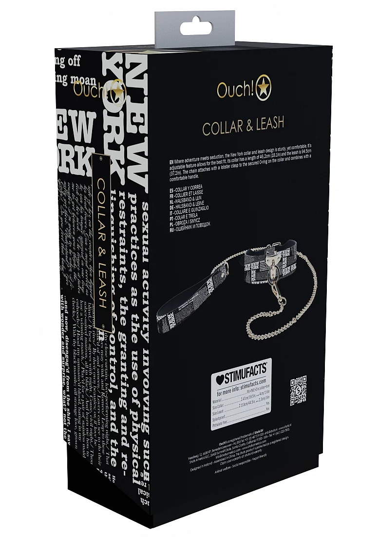 Ouch New York Collar and Leash - Image 3