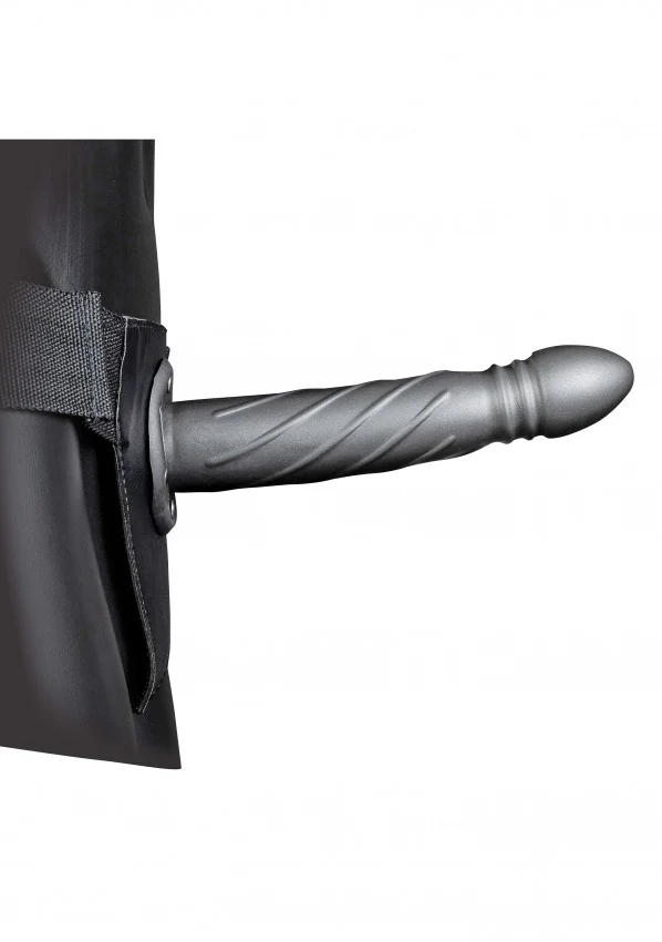 Ouch Twisted Hollow Strap-On 8" Grey - Image 10