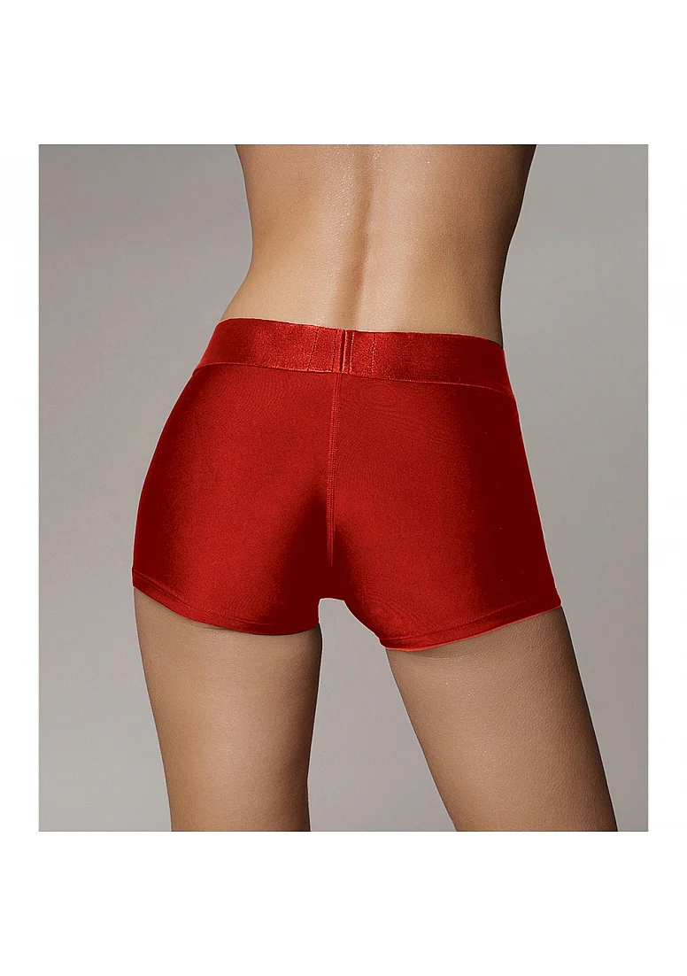 Ouch Vibrating Strap-on Boxer - Red - XS/S - Image 3