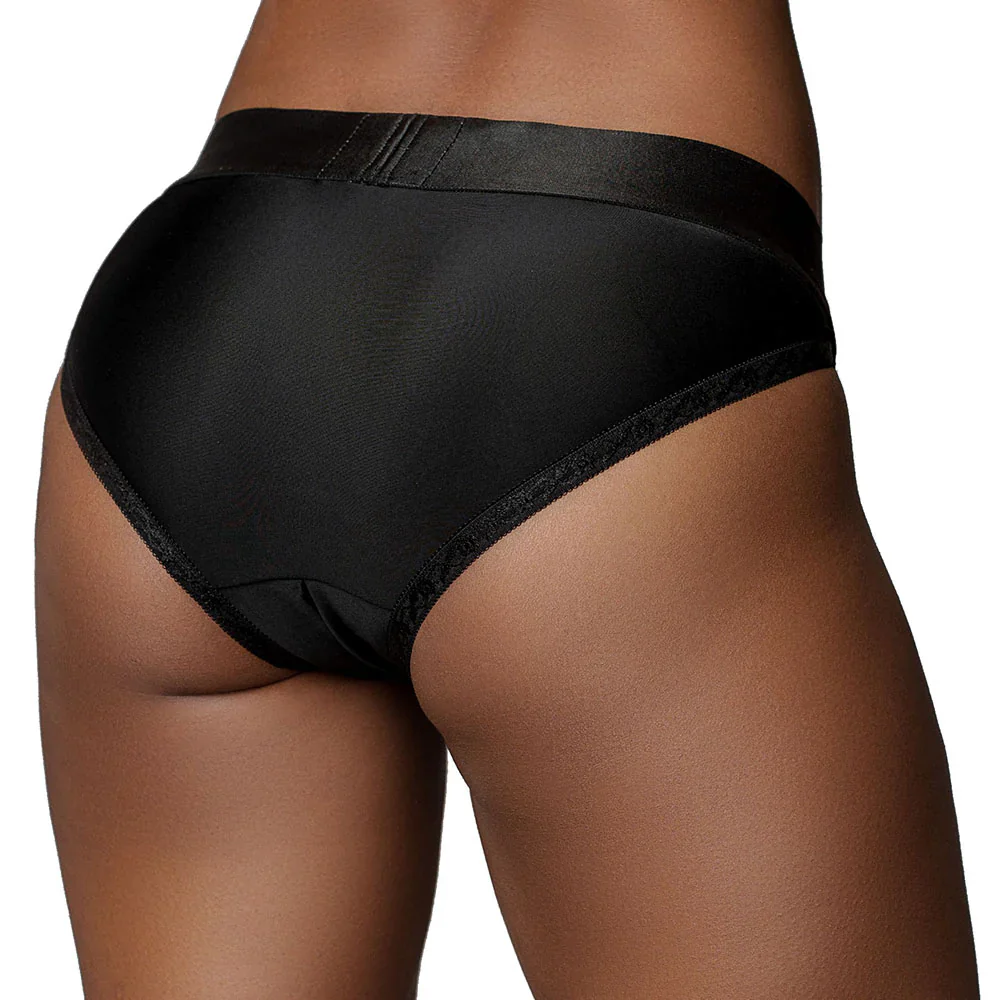 Ouch Vibrating Strap On Hipster – Black XL/XXL - Image 2