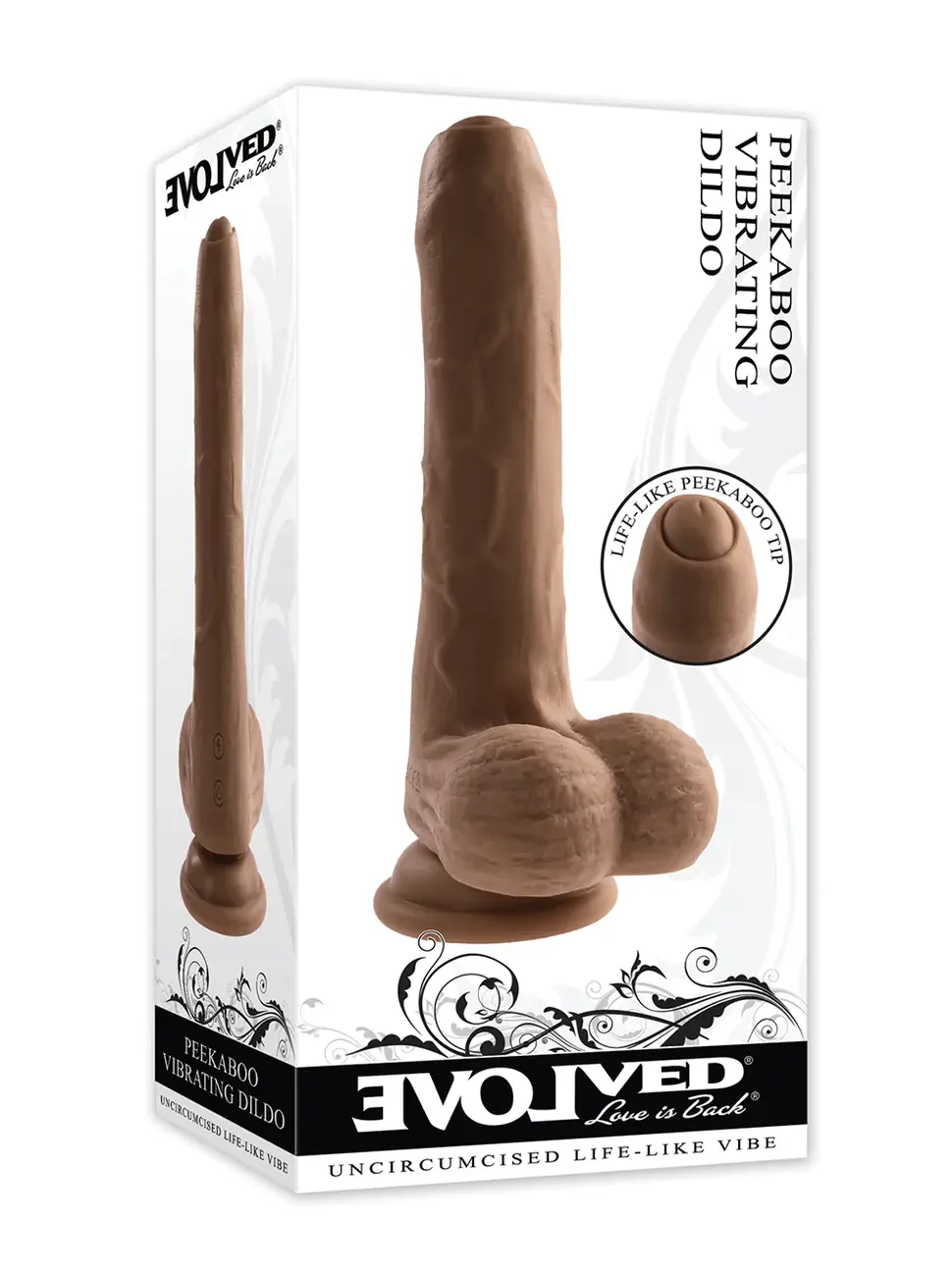 Evolved Peek A Boo Dildo Dark