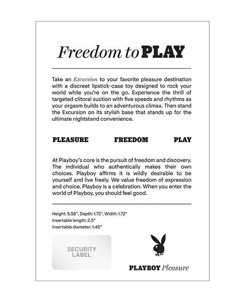 Excursion Lipstick Vibrator & Clitoral Suction Toy - Image 11