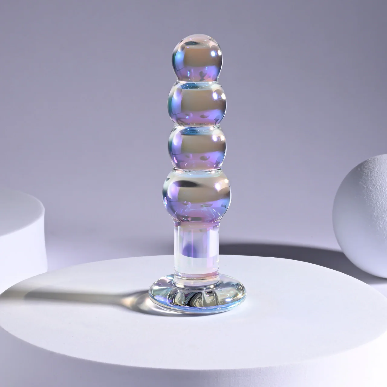 Jewels Beads Glass Butt Plug - Image 2