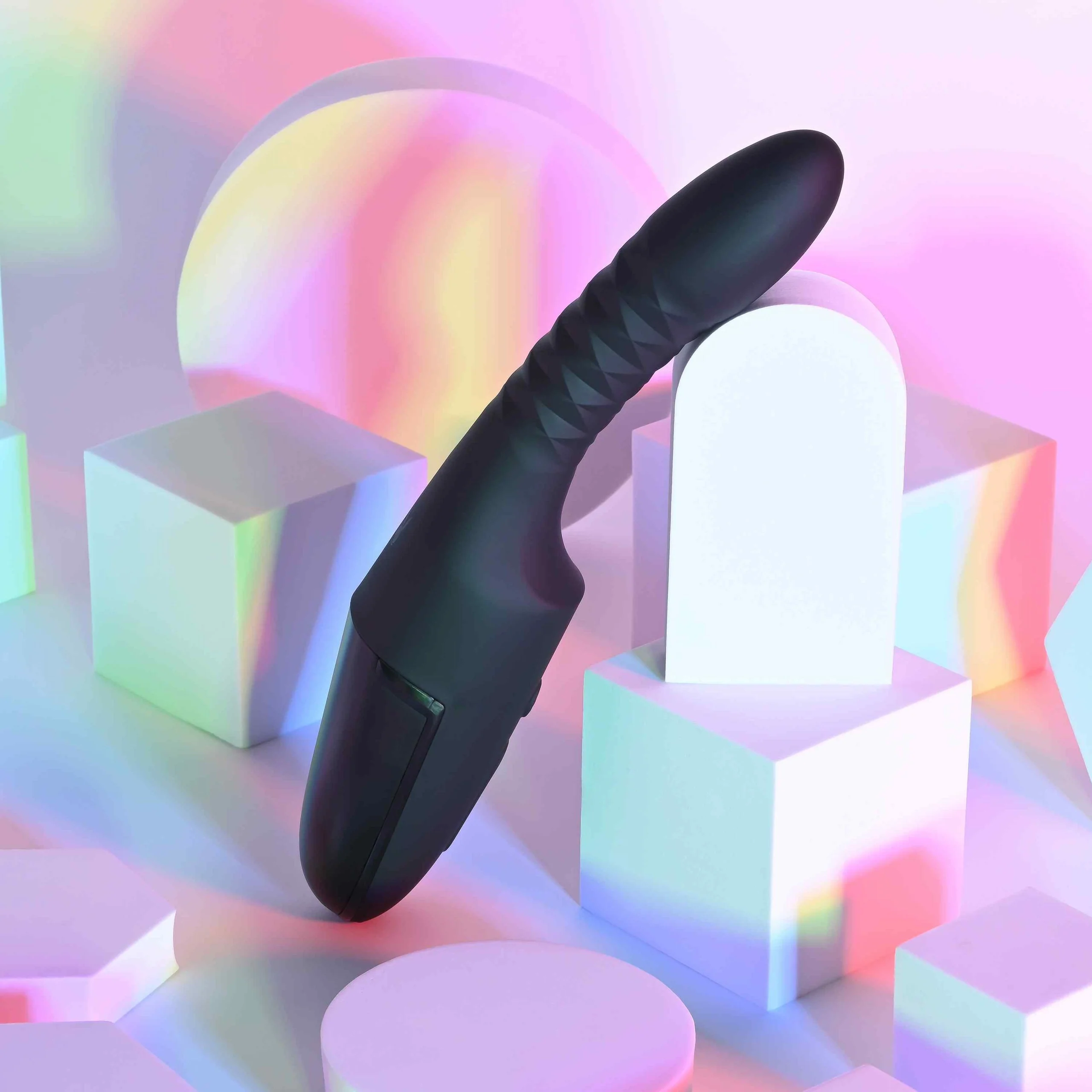 Pleasure Overdrive Thrusting Vibrator with Heated & Suction Base - Image 2