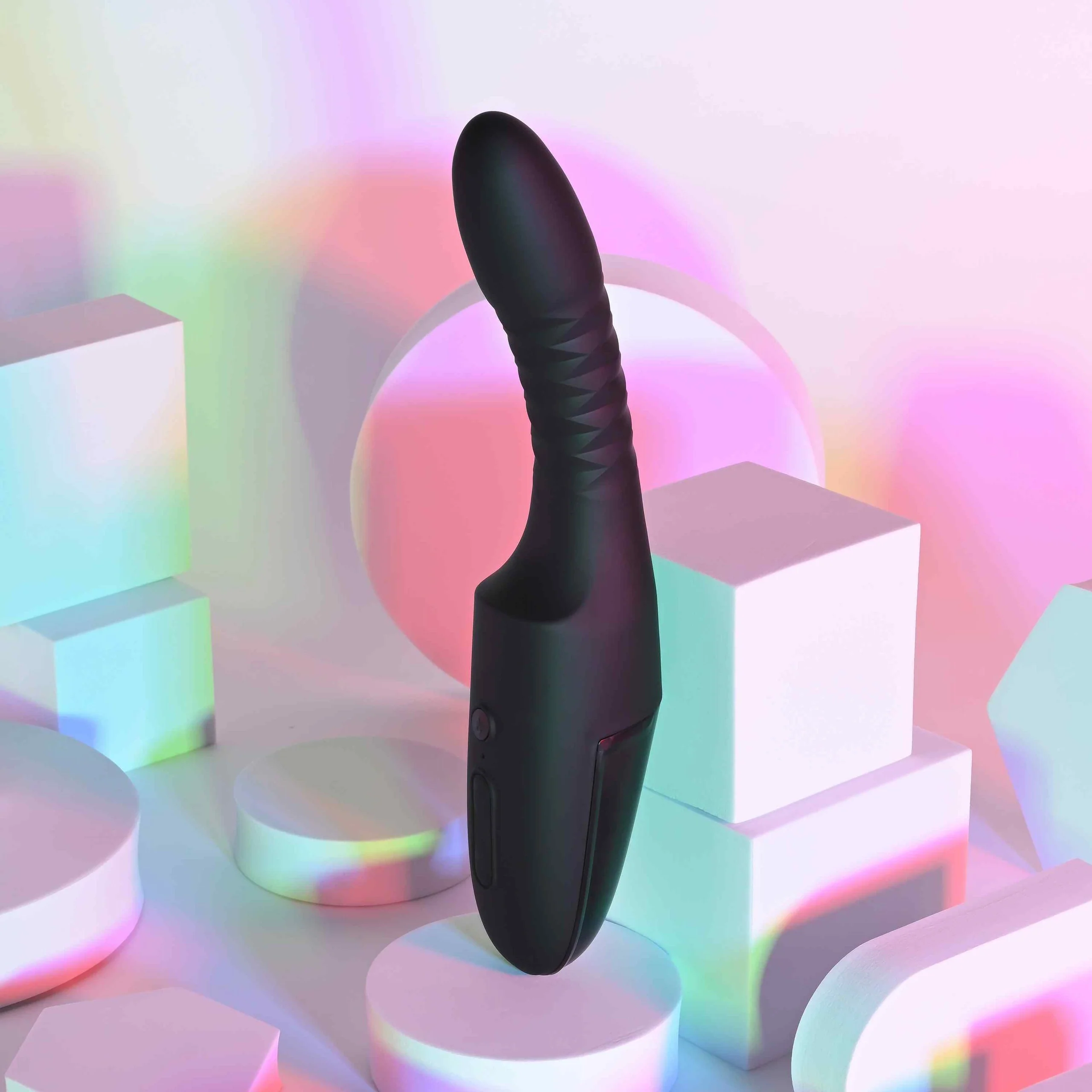 Pleasure Overdrive Thrusting Vibrator with Heated & Suction Base - Image 3
