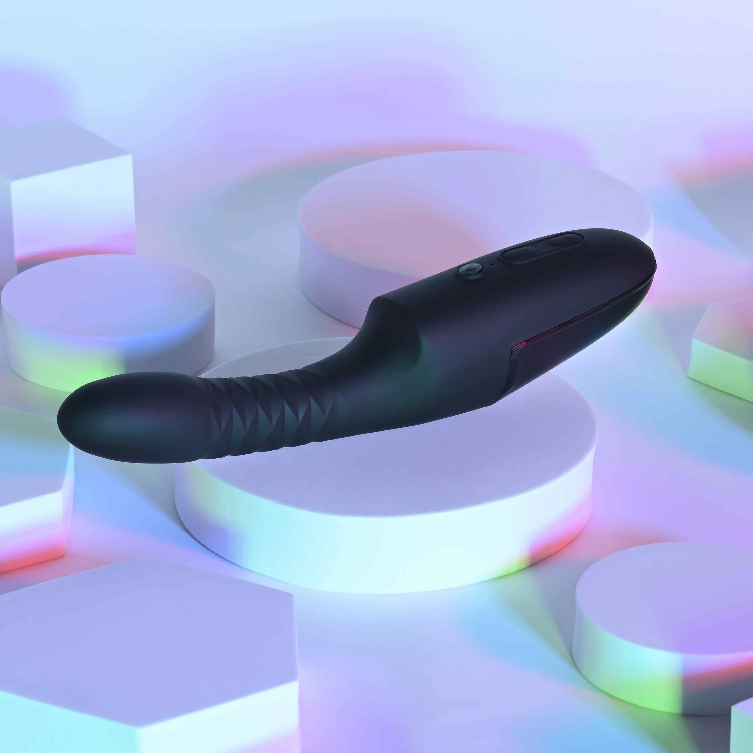 Pleasure Overdrive Thrusting Vibrator with Heated & Suction Base - Image 4
