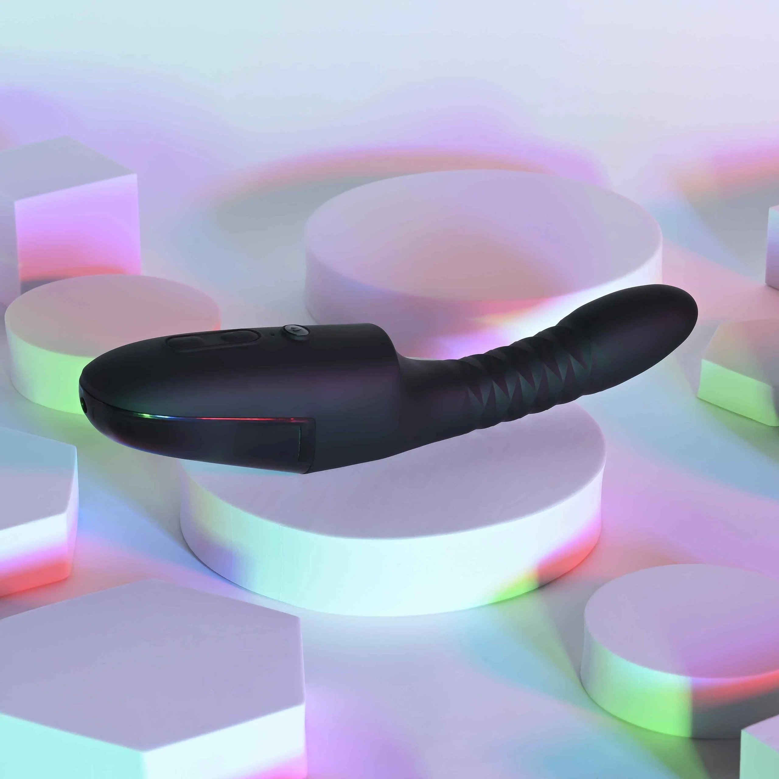 Pleasure Overdrive Thrusting Vibrator with Heated & Suction Base - Image 8