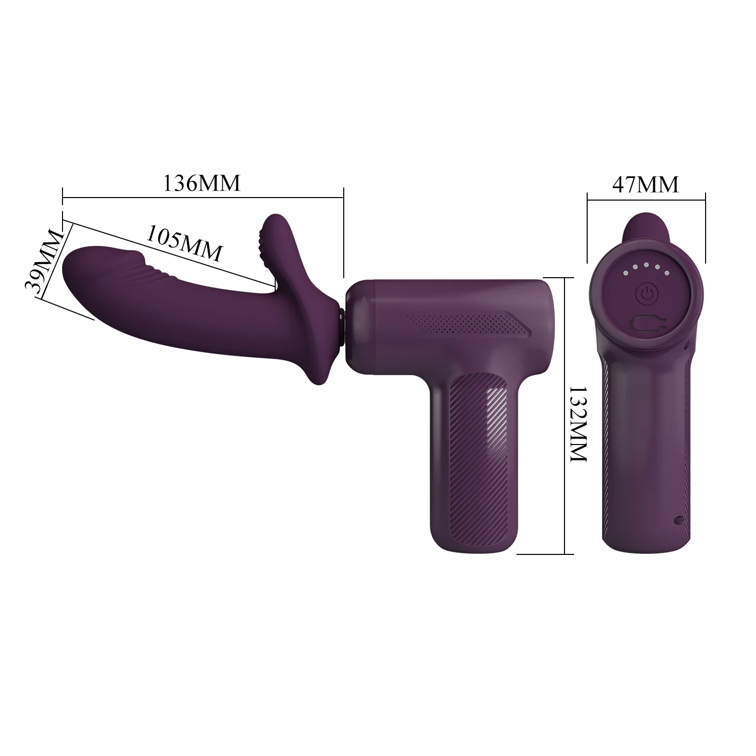 Pretty Love DJ Scholar Thusting Massage Gun BW-055028 - Image 9