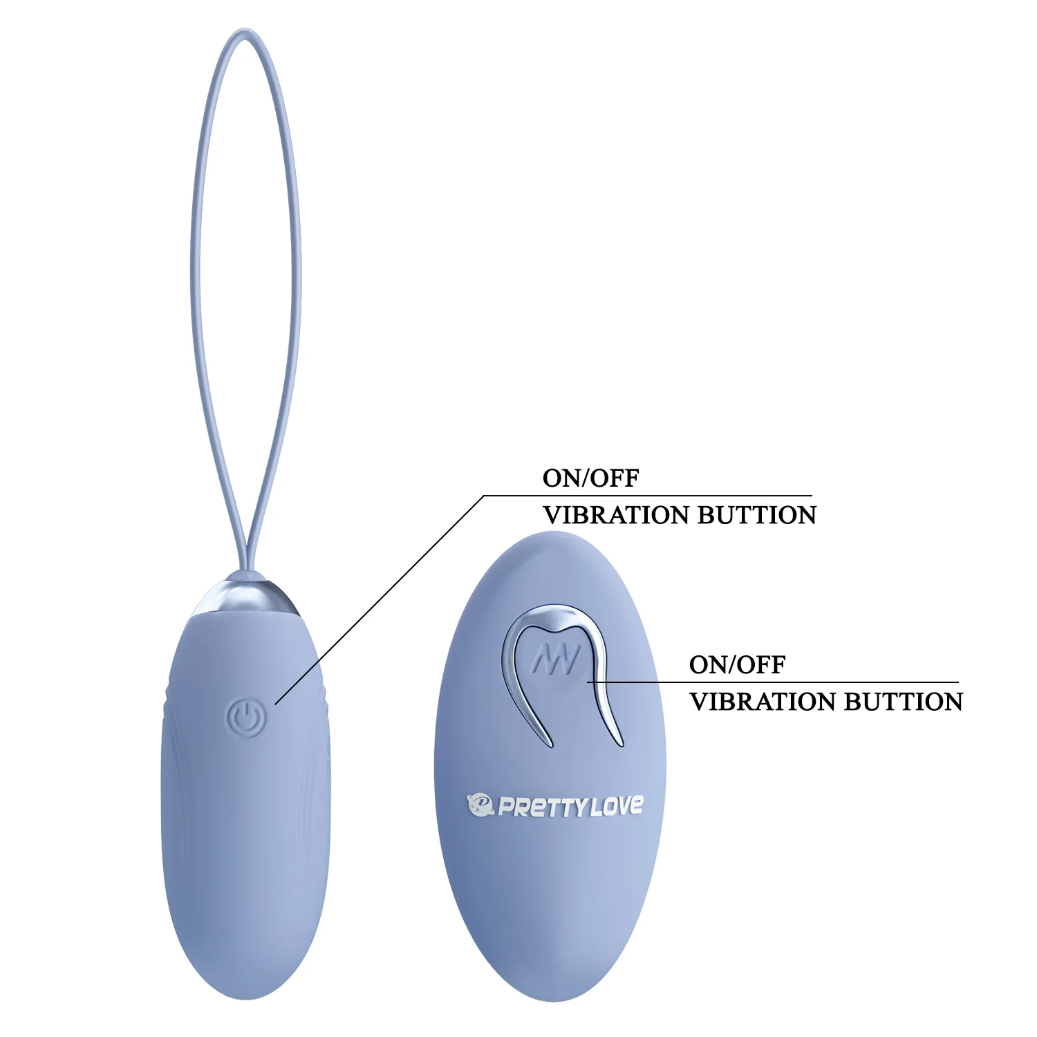 Pretty Love Jenny Egg Vibrator Blue BI-014362W-9A5 - Image 6