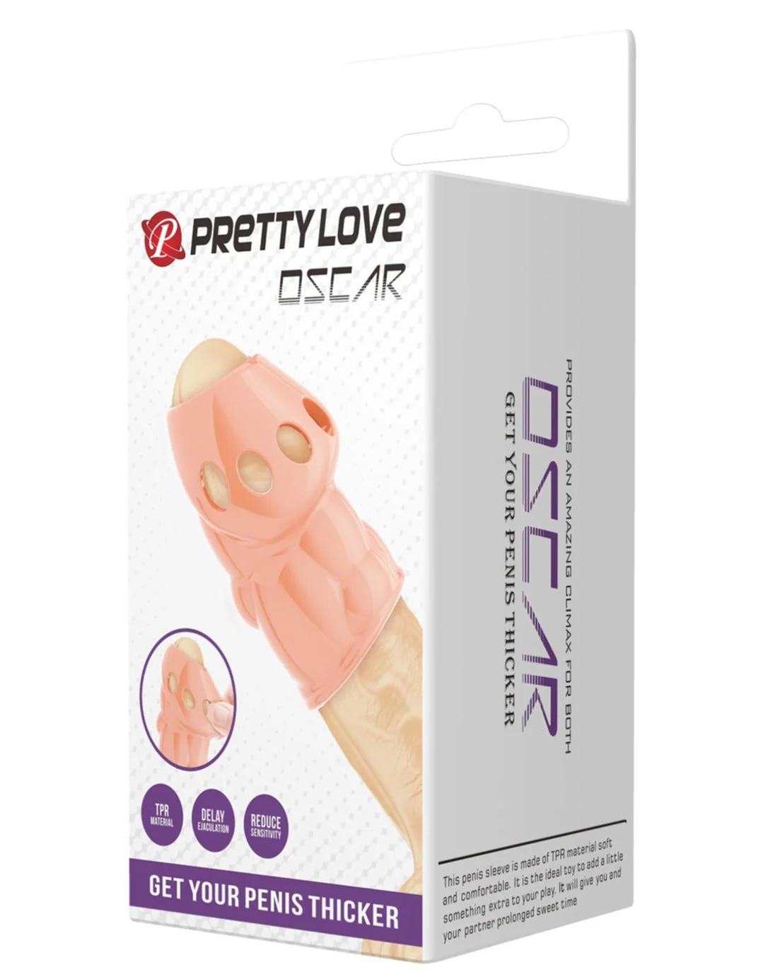 Pretty Love Oscar Penis Sleeve BI-026247 - Image 9