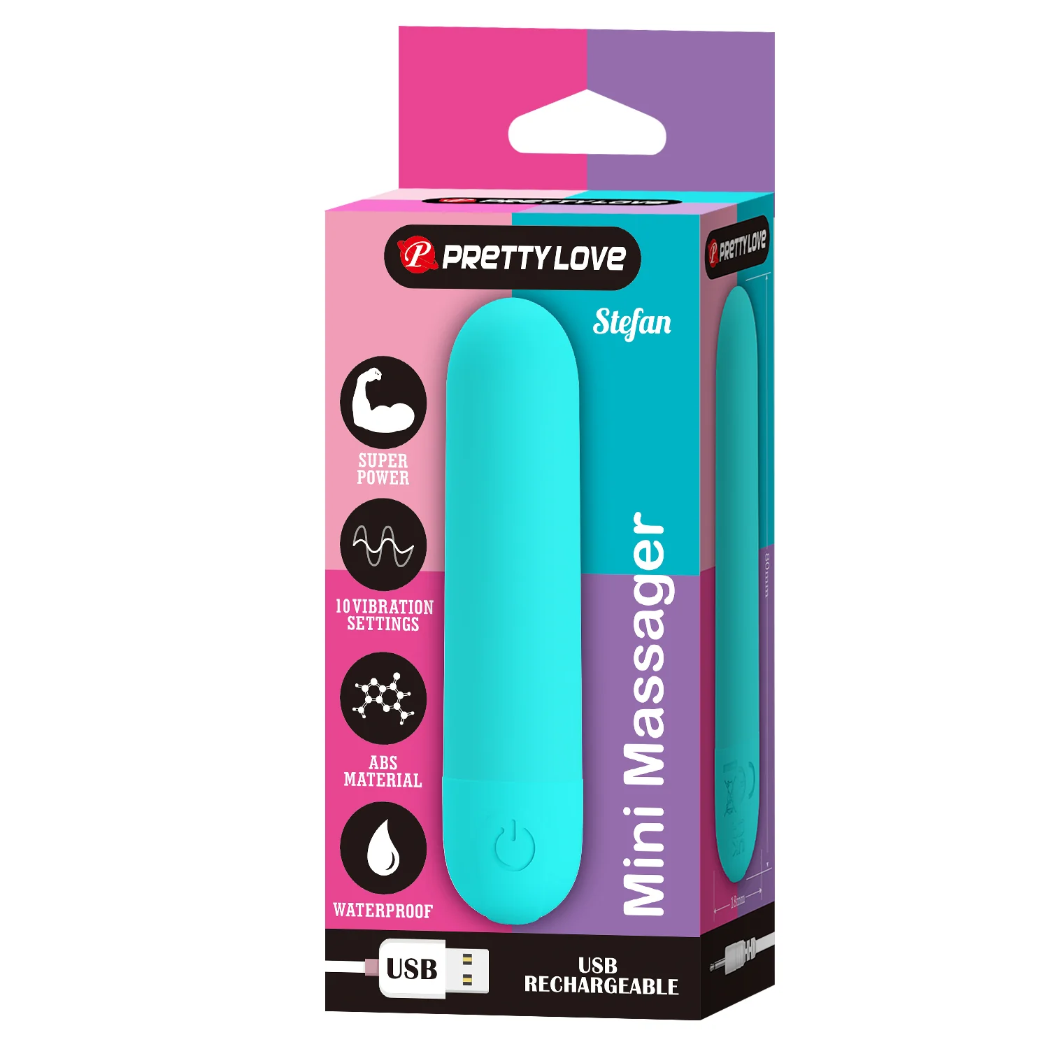 Pretty Love Stefan Bullet Teal BI-300085-1 - Image 3