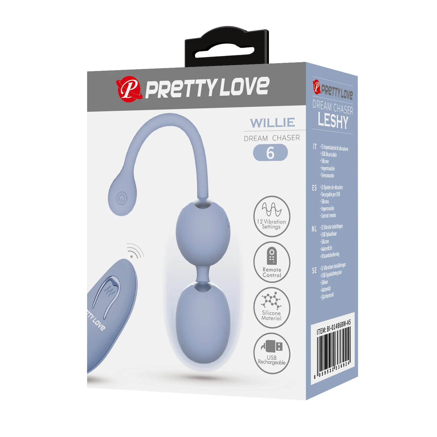 Pretty Love Willie 6 Kegel Balls Blue BI-014548W-A5 - Image 3
