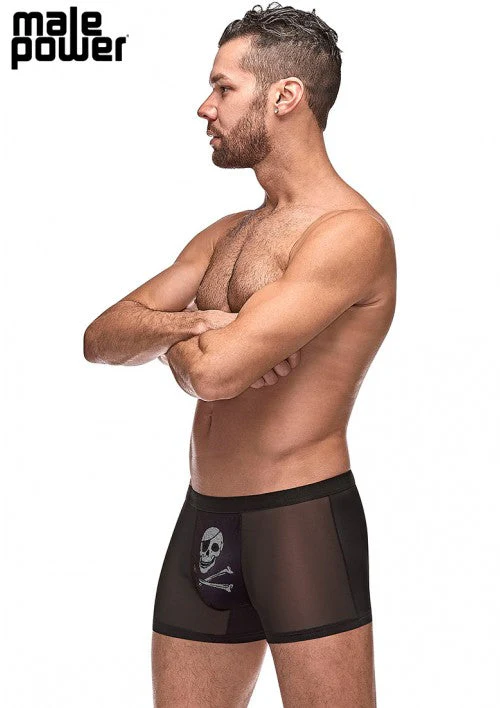 Male Power Private Screening Pouch Short Skull Black XL - 181262 - Image 3