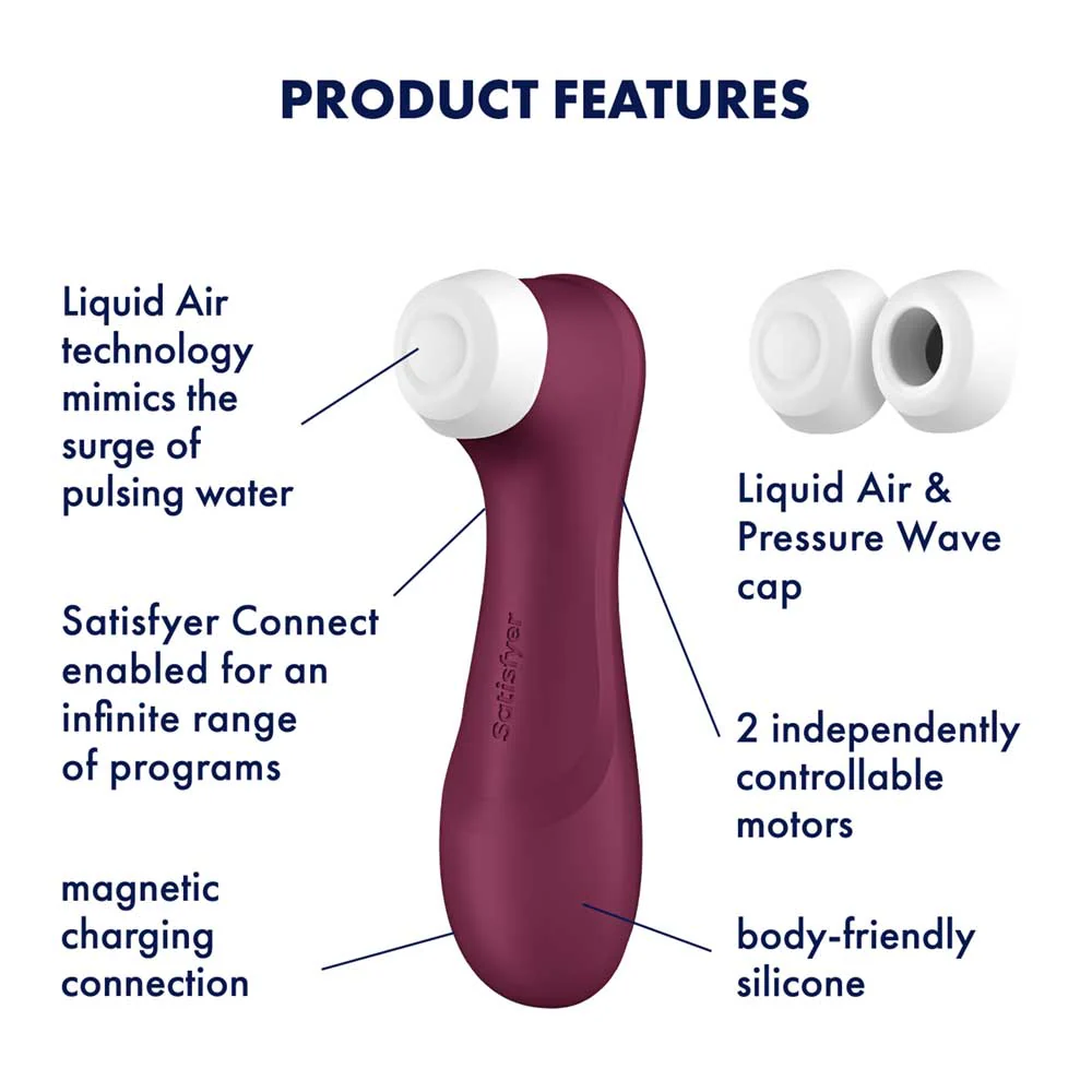 Satisfyer Pro 2 Gen 3 with App Wine Red - Image 2