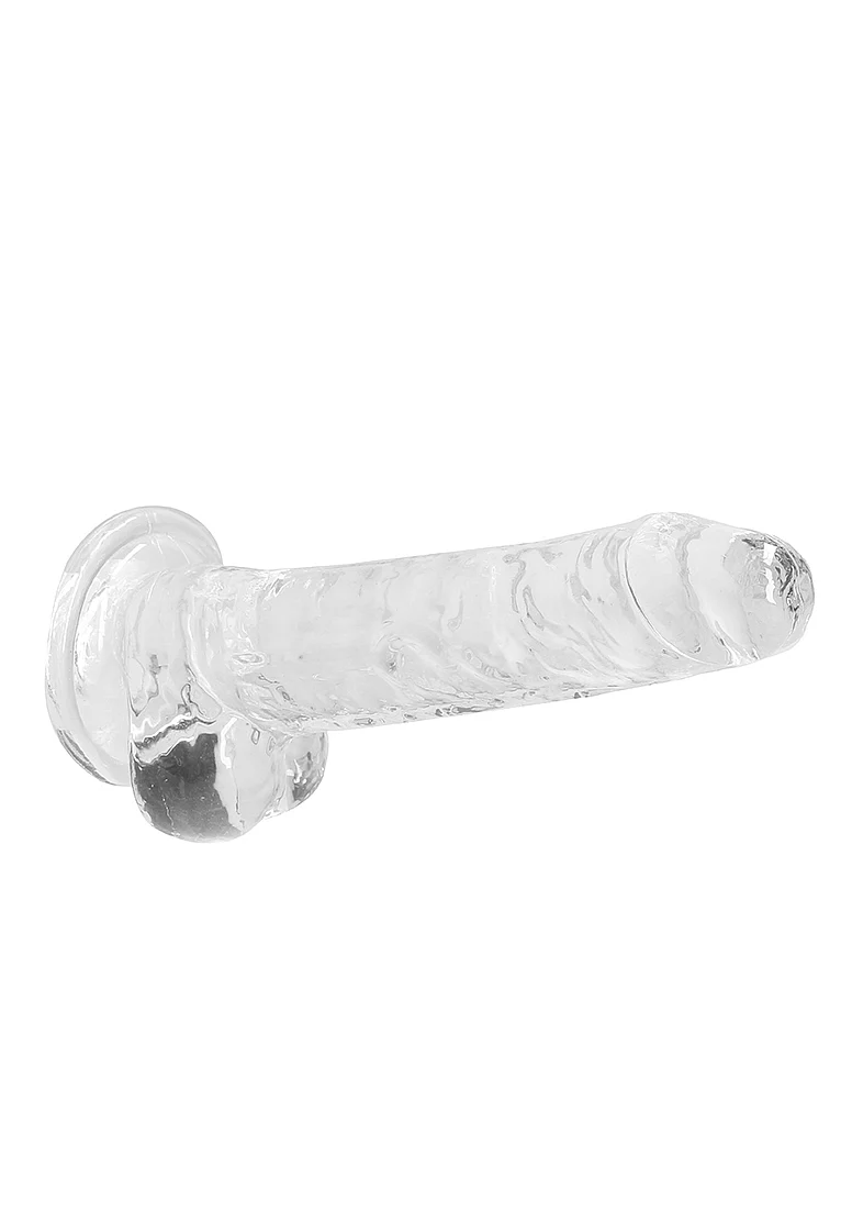 Realrock 7" Clear Dildo with Balls - Image 4