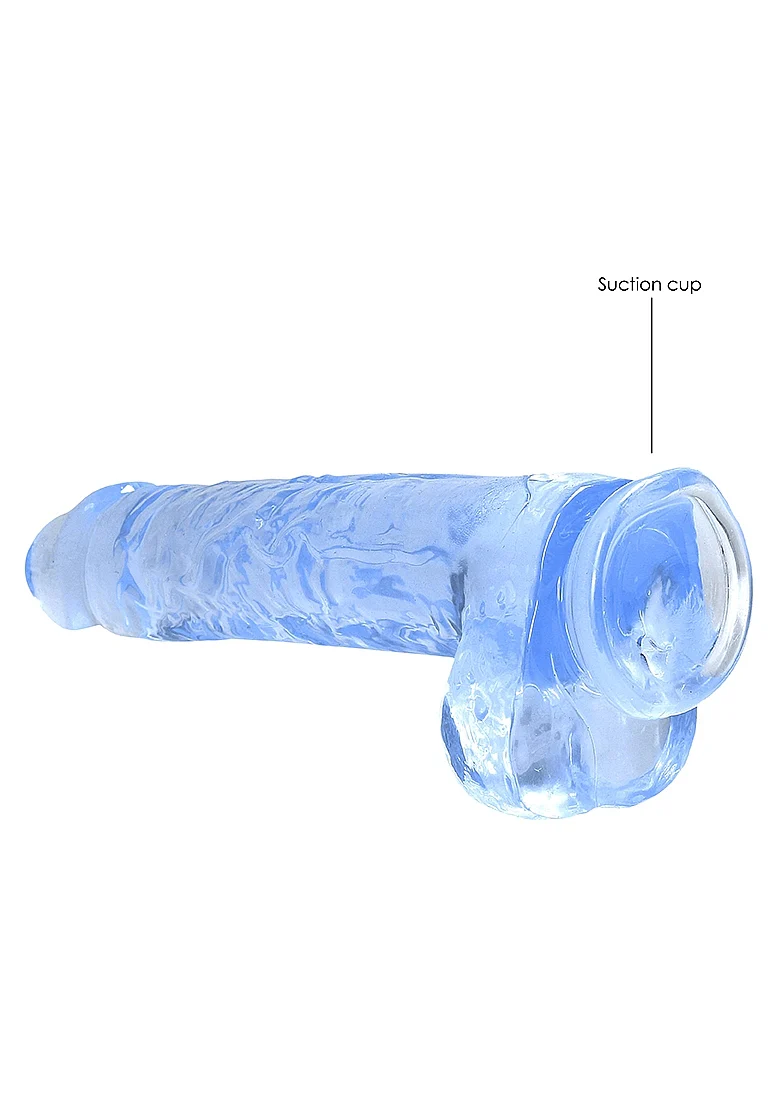 Realrock 9" Blue Dildo with Balls - Image 6