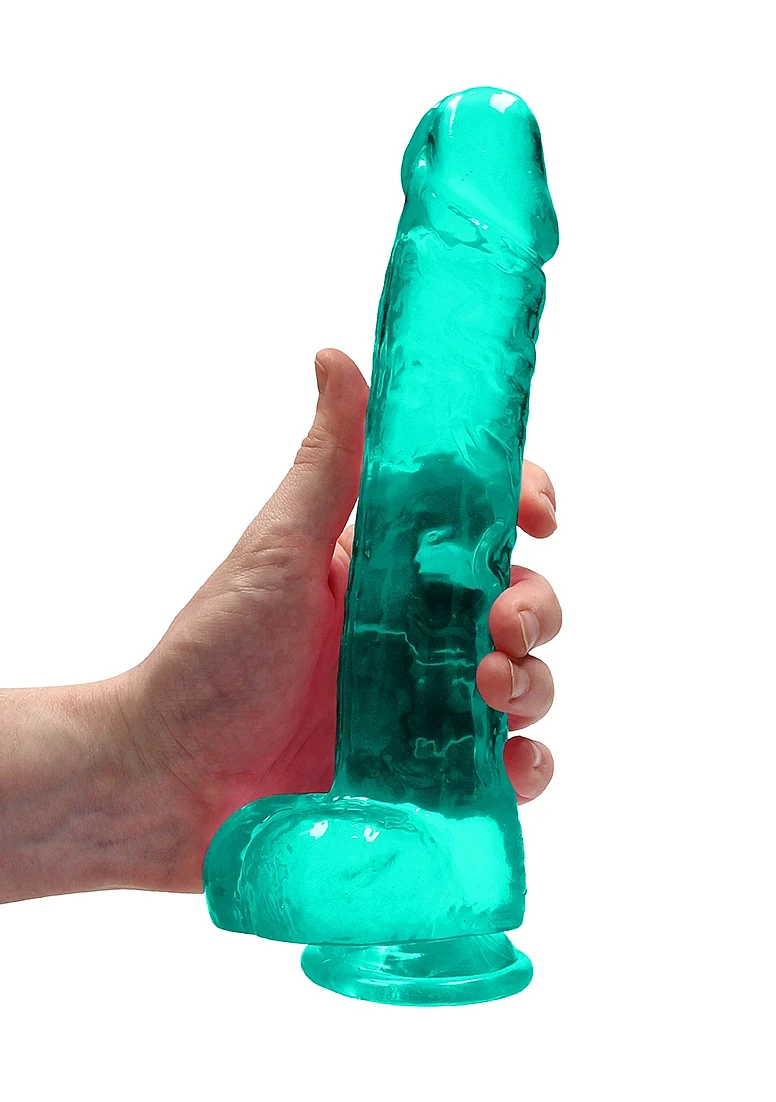 Realrock 9" Green Dildo with Balls - Image 3