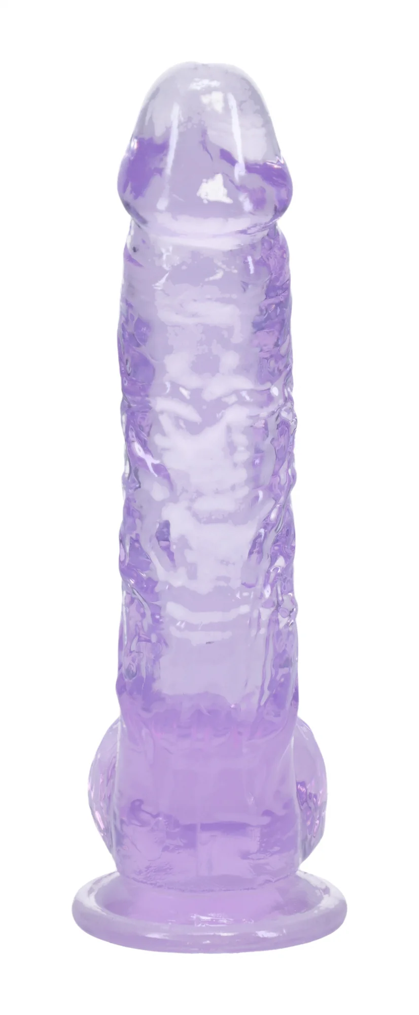 Realrock Realistic Dildo with Balls 5" Purple - Image 4