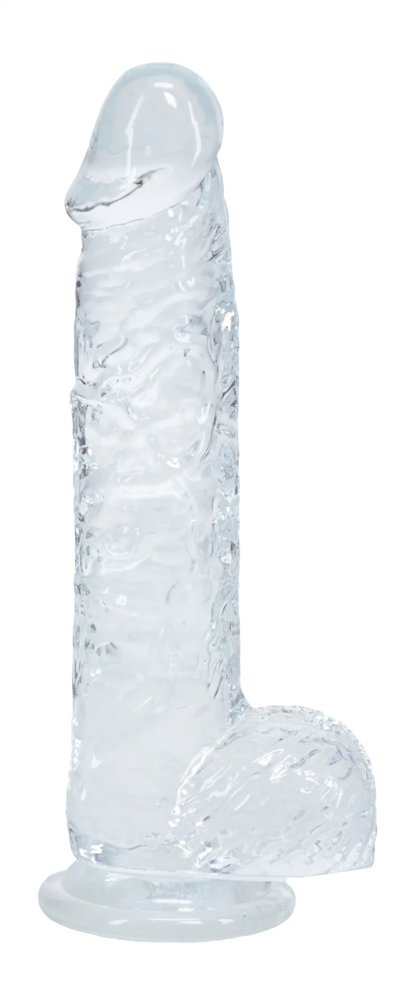 Realrock Realistic Dildo with Balls 5" Transparent - Image 2
