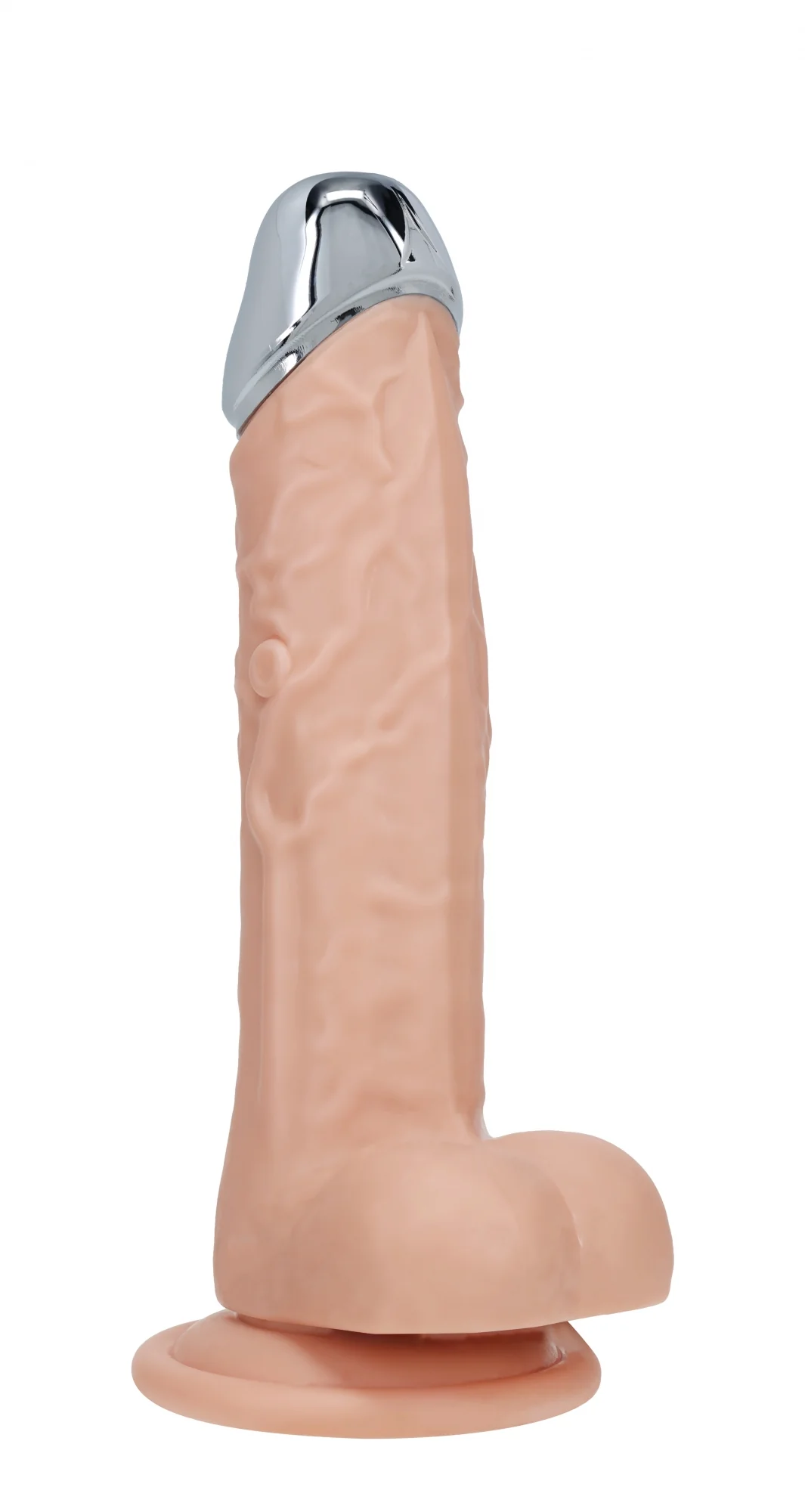 RealRock Wireless Rechargeable Remote Control Metalhead Vibrating Dildo 7" - Image 7
