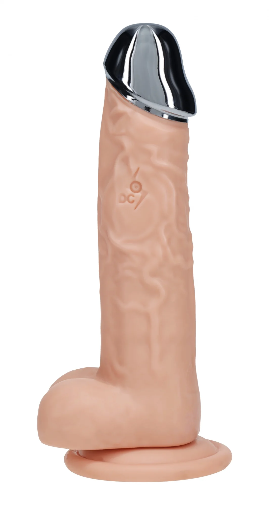 RealRock Wireless Rechargeable Remote Control Metalhead Vibrating Dildo 8" - Image 6