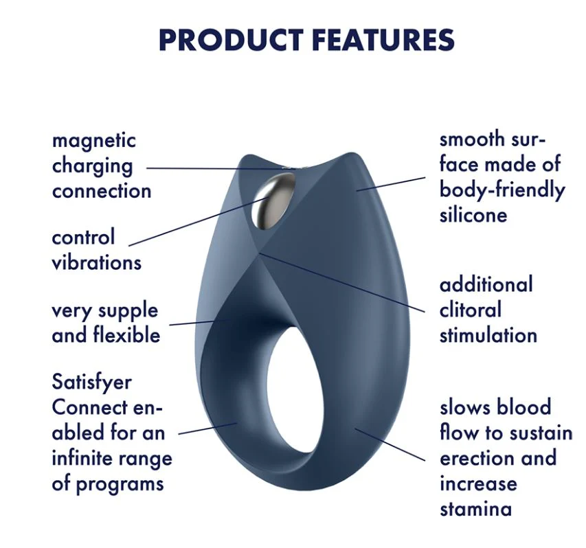 Satisfyer Royal One Connect Cock Ring with Clitoral Stimulator - Image 2