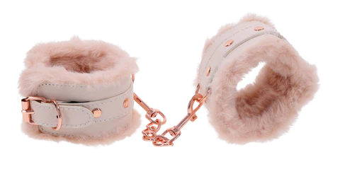 S&M Peaches ‘n Creame Fur Handcuffs - Image 4