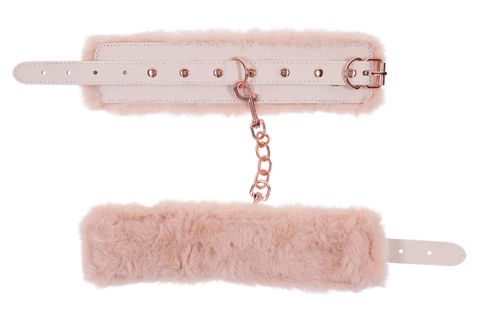 S&M Peaches ‘n Creame Fur Handcuffs - Image 6