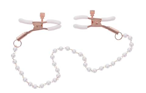 S&M Peaches ‘n Creame Pearl Nipple Clamps