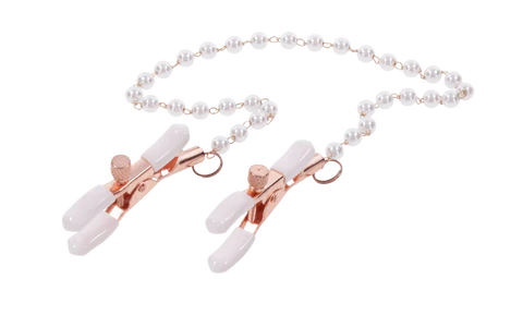 S&M Peaches ‘n Creame Pearl Nipple Clamps - Image 4