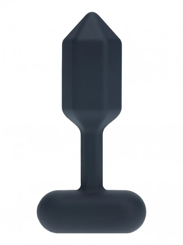 Levelz Hexagonal Vibrating Silicone Anal Plug Small Black - Image 2