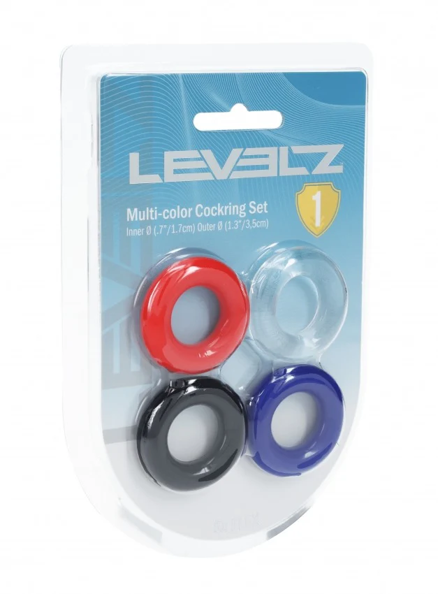 Levelz Multi-color Cock Ring Set