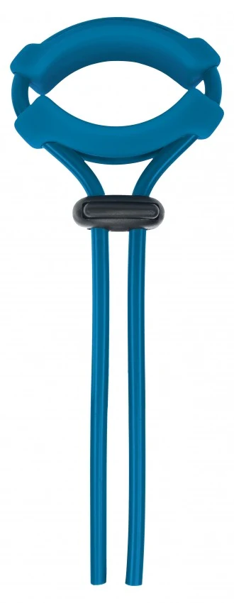 Levelz Detachable Wide Adjustable Silicone Lasso Cock Ring 5mm Teal - Image 2
