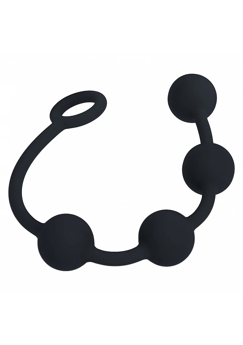 Levelz Round Silicone Anal Balls M 30mm Black - Image 3