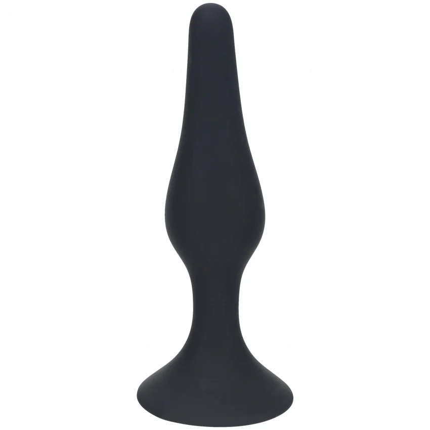 Levelz Slim Silicone Anal Plug Medium Black - Image 2