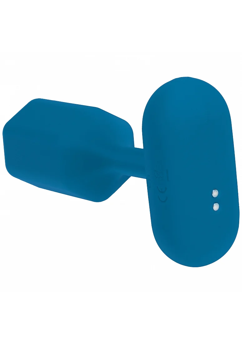 Levelz Hexagonal Vibrating Silicone Anal Plug Medium Teal - Image 4