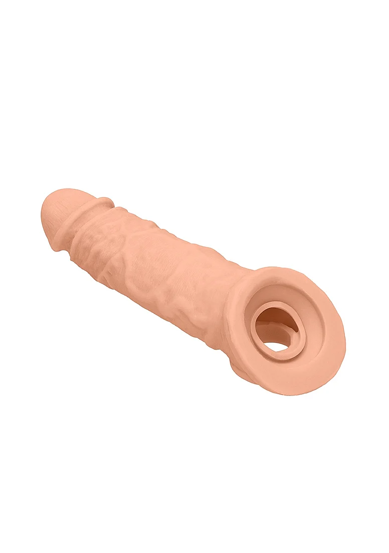 Realrock Penis Sleeve 8" Flesh - Image 2