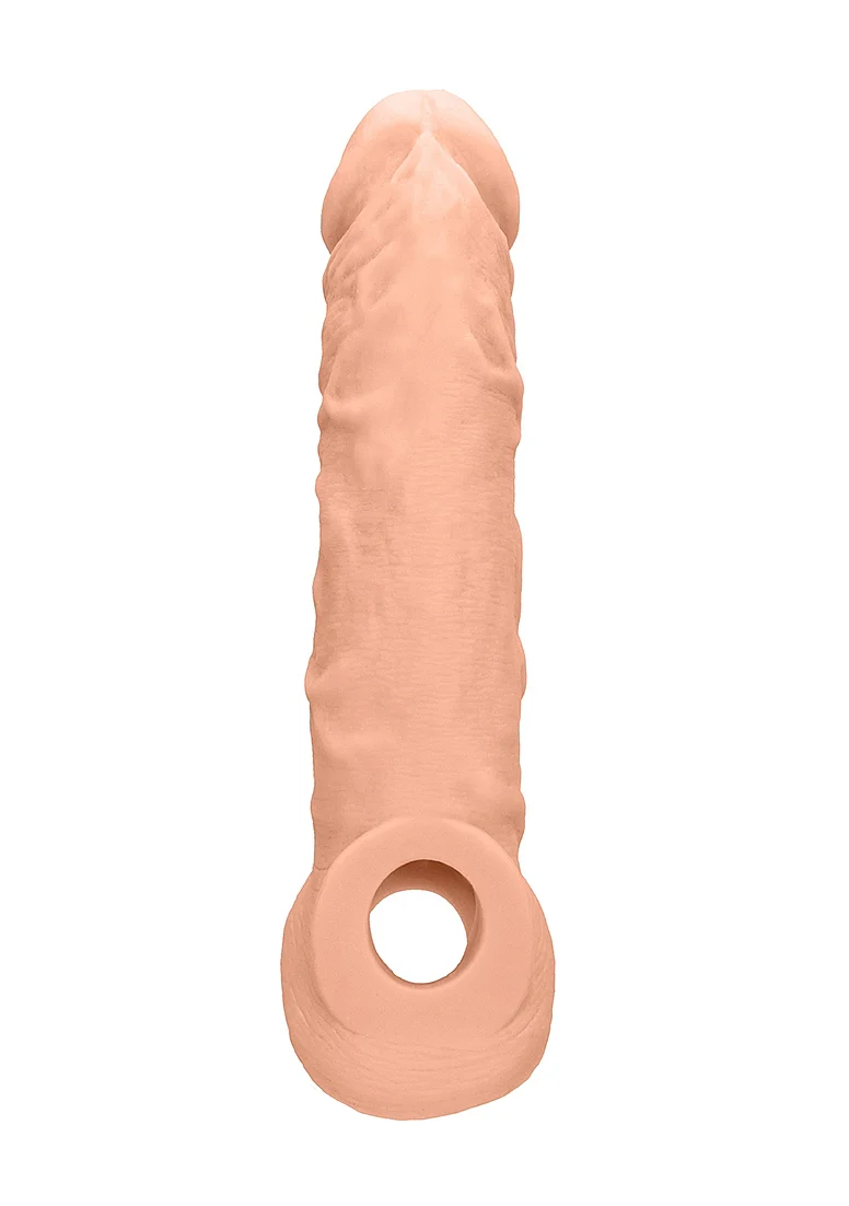 Realrock Penis Sleeve 8" Flesh - Image 8