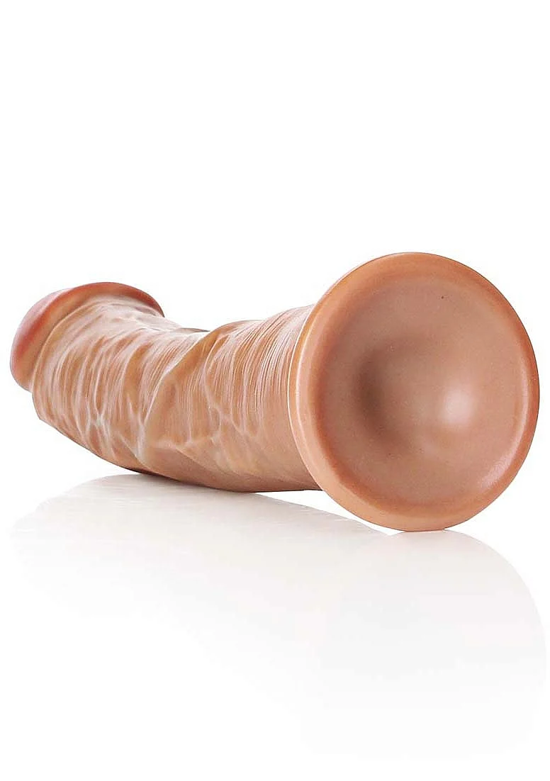 Realrock 9" Curved Dildo Tan - Image 2