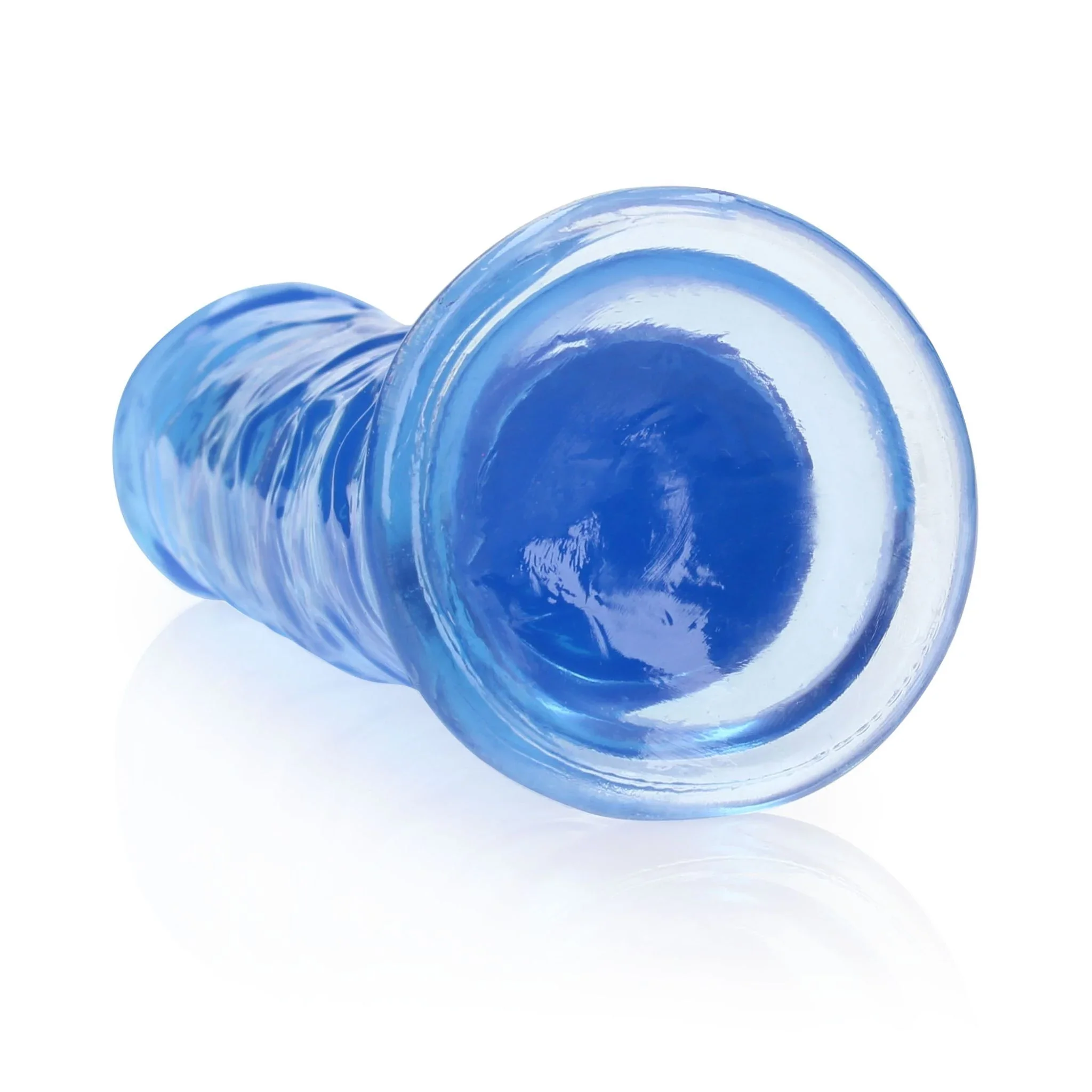 Realrock Clear Blue Dildo 8" - Image 3