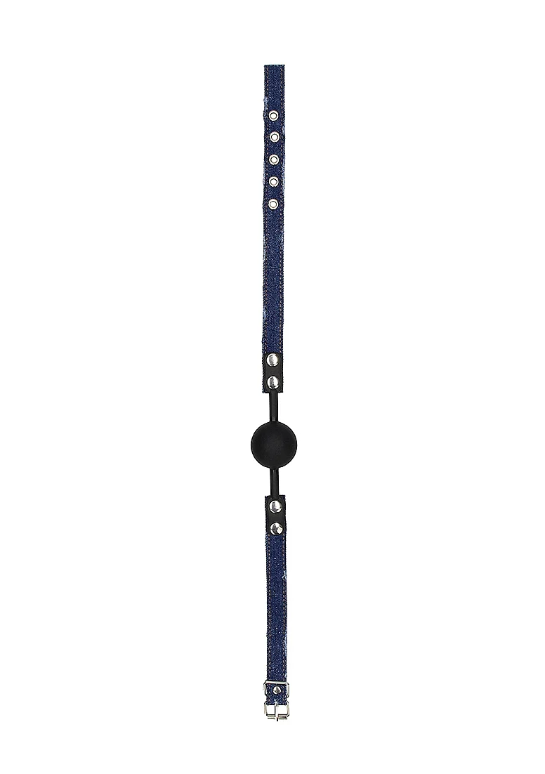 Ouch Silicone Ball Gag Blue - Image 3