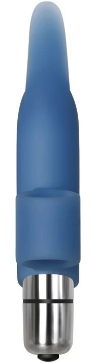 Adam & Eve Silicone Blue Dolphin Finger Vibe - Image 7