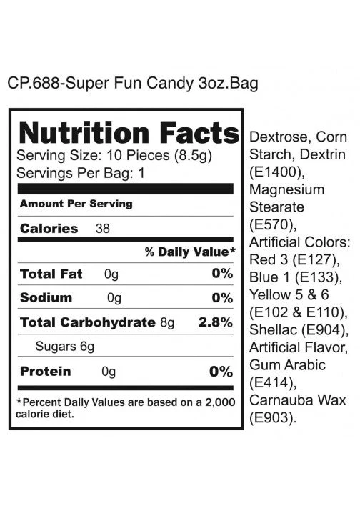 Super Fun Penis Candy 5pc Bag - Image 2
