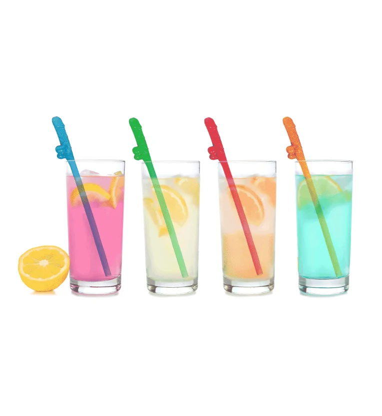 Super Fun Penis Party Straws Multicolour - Image 2