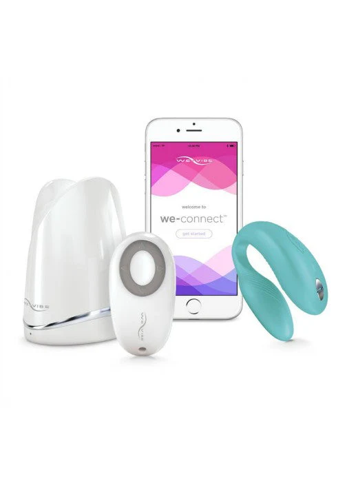 We Vibe Sync Couples Vibrator Aqua - Image 4