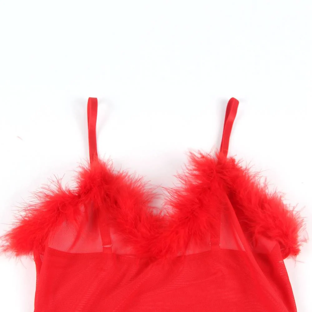 Oh Yeah Temptation bodysuit Red M/L - R81094-2 - Image 7