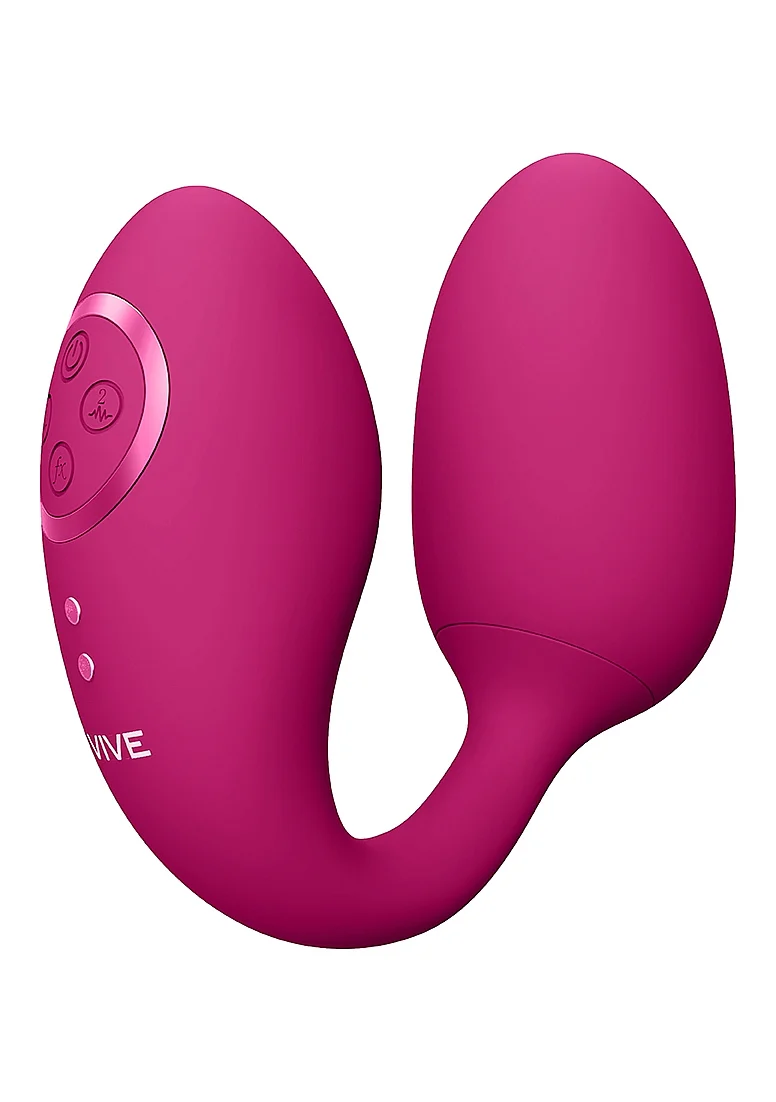 Vive Aika Rechargeable Pulse-Wave & Vibrating Silicone Egg - Pink - Image 4