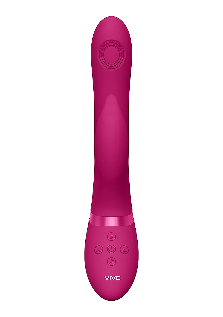 Vive Aimi Rechargeable Triple Motor Swinging Silicone Rabbit - Pink - Image 3